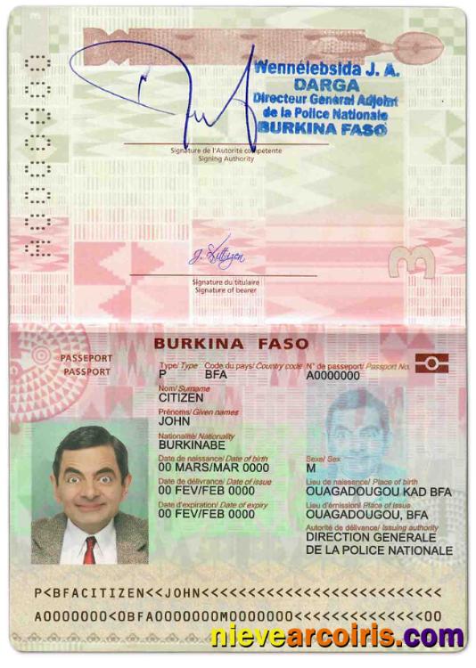 Burkina Faso passport 2018 – present